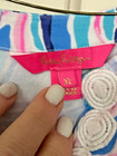 Lilly Pulitzer SS Romper shorts shirt Pink Anchors blue/white White trim lace XL — photo 3