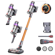 Cordless Vacuum Cleaner, 550W 45KPA 60Mins Cordless Stick Vacuum Cleaner with...