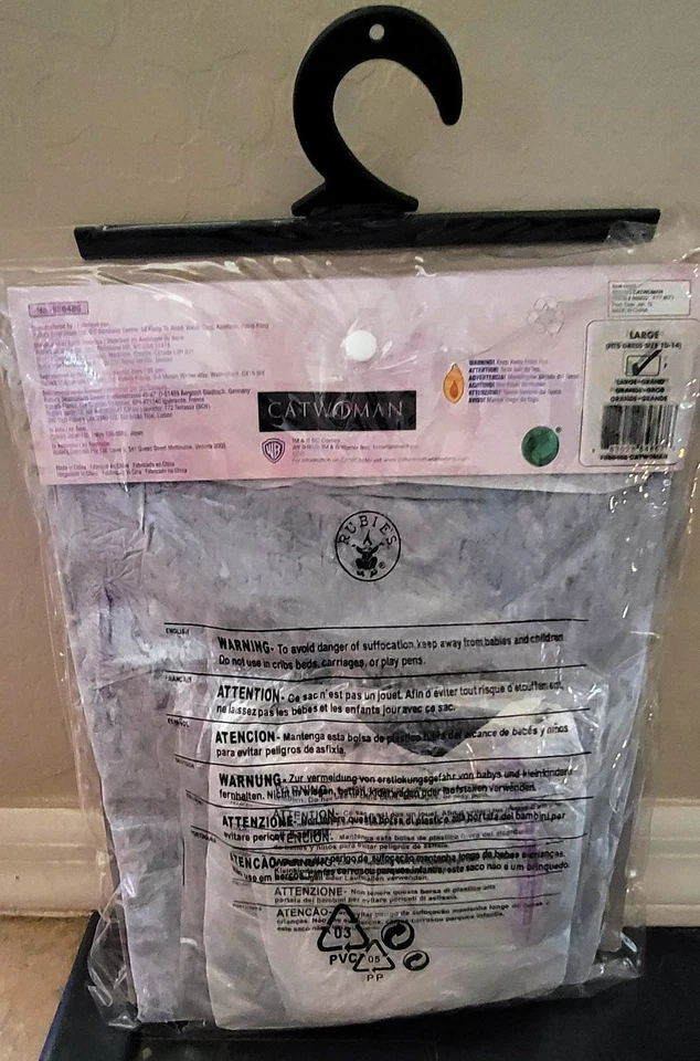 Catwoman Sexy Womens Halloween Costume by Secret Wishes Batman Size L NIP - Image 3 of 4