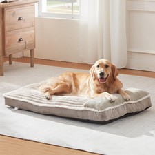 Dog Bed for Large Dogs, Dog Mattress with Pillow for Crate Kennel, Sofa pet B...