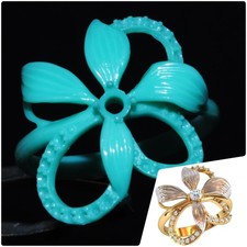5 pcs Ladie's ring Wax patterns for lost wax casting jewelry/waxes 0862