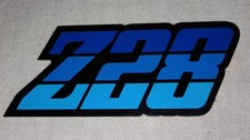 1980 1981 Camaro Z28 Blue Tri-color Aluminum Sticker Emblem