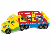 5900694363618 Pojazd DużY Magic Truck Basic Laweta Z Autami Wader