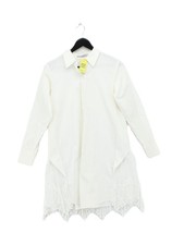 All Saints Shirt Midi Dress XS in White