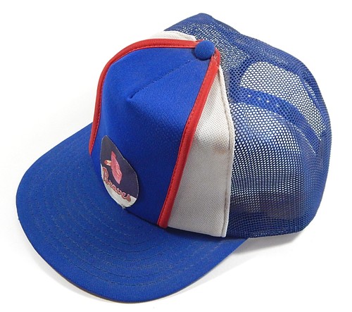 Gorra de camionero de malla vintage de los Atlanta Braves de 1970 y 1980 con cierre a presión - Imagen 2 de 3