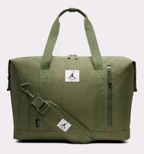Nike Jordan Jam Flight Cordura Duffle Bag Sage Green Gym Backpack MA0798 EF9 NWT