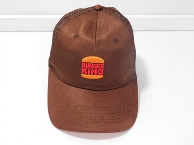Burger King Trucker Hat Men's Adjustable Brown Orange Logo 2020 Crew Cap 
