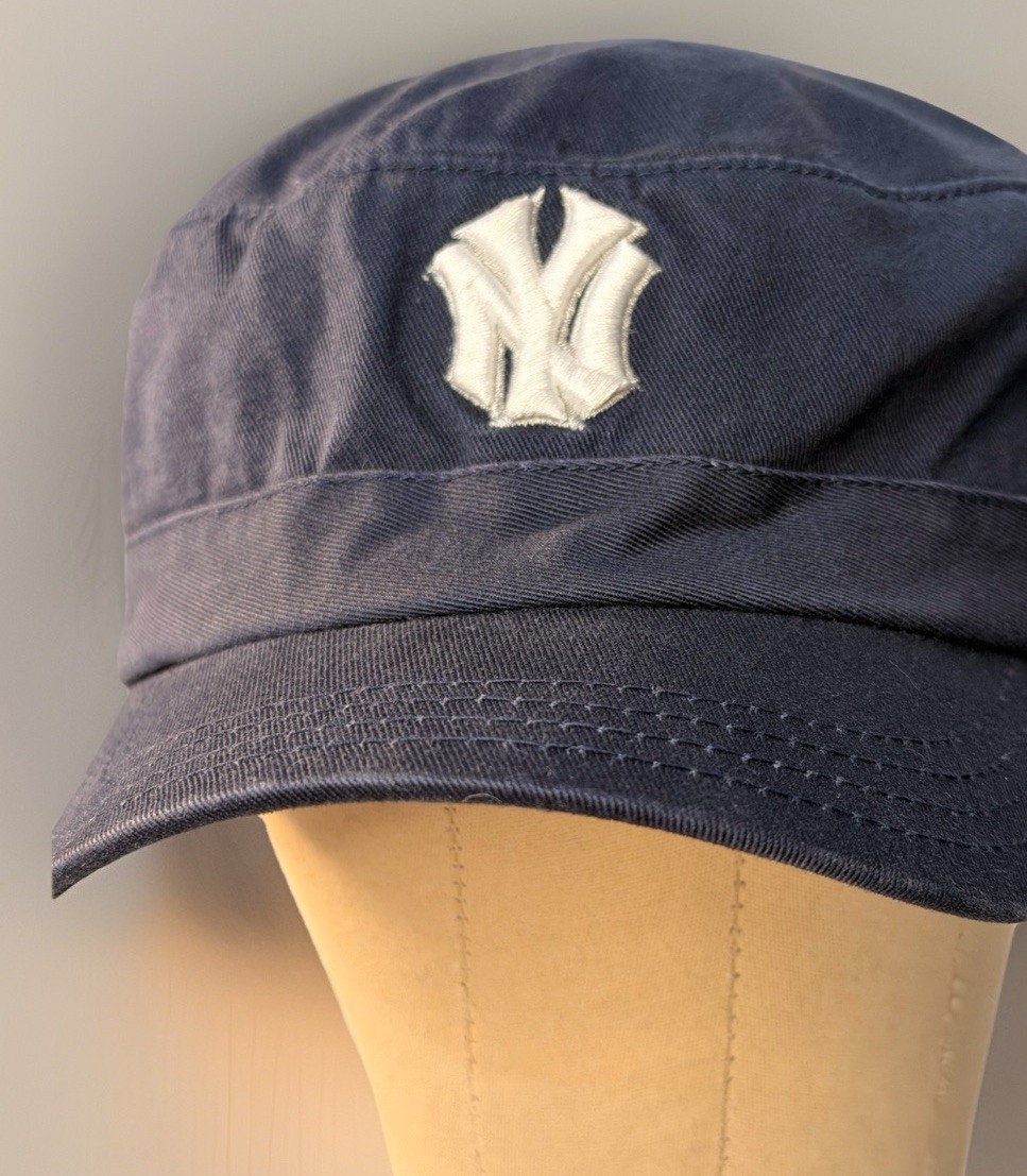 Vintage American Needle Cooperstown Blue New York Yankees Pillbox