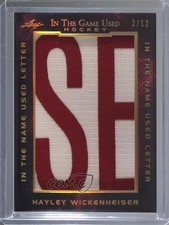 2019-20 Leaf ITG Used In The Name Gold Spectrum 2/12 Hayley Wickenheiser HOF 0c3