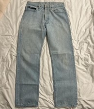Vintage 70s Levi’s 501 Light Wash Denim Jeans Made In USA Button Fly 34x32