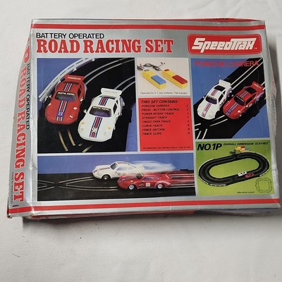 Speedtrax Porsche Carrea Battery Operated Road Racing Set