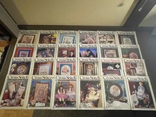 24 Vintage Cross Stitch  Country Crafts Magazines Bulk Pattern Lot Crafting