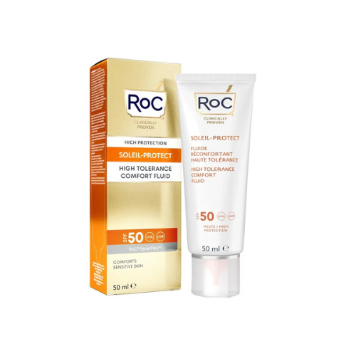Roc Haute Protection Soleil-Protect Spf50 - Fluido Crema Solare Viso 50ml