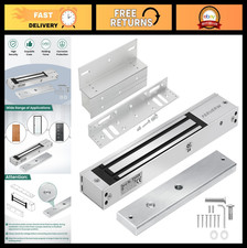 600LB Electric Magnetic Lock with Z L Bracket - Heavy Duty Security Access Con