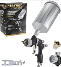Elite PRO-44 Series High Performance HVLP Spray Gun with 1.3mm Tip & Regulator