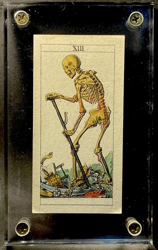 c1835 XIII Death Tarot Playing Card Tarocchi Gumppenberg Italian Major Arcana - Picture 3 of 23