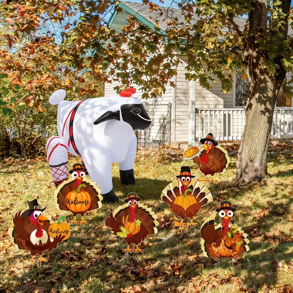 Acessório de vestido extravagante para festa de despedida de solteiro inflável ovelha 40 cm brinquedo explodir adultos - Imagem 4 de 4