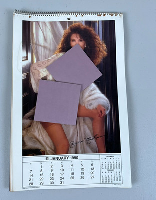 1990 Playboy Playmate Wall Calendar read description
