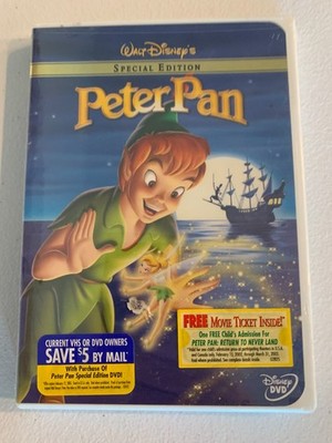 Walt Disney s - Peter Pan - Special Edition Dvd - Brand New Sealed