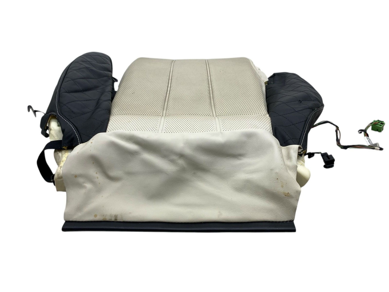 2016-2020 BENTLEY BENTAYGA FRONT LEFT DRIVER LOWER SEAT CUSHION BLACK & BEIGE