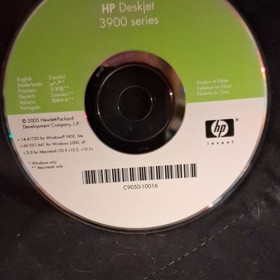 HP Deskjet 3900 Driver & Utility Software CD Windows/Mac OS X C9050-10016