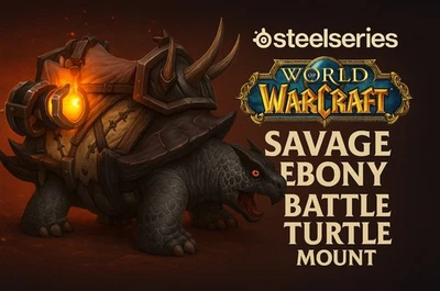 WORLD OF WARCRAFT [Globale] Savage Ebony Battle Turtle Tartaruga da combattimento nera selvaggia Wow