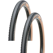2 Pack Maxxis Receptor Tire Tubeless Black/Dark Tan Dual Exo Protect 650x47