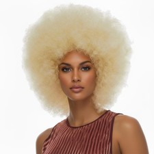 Jumbo Afro Light Blonde Wig Costume Accessory