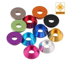 M2-M4 Cone Cup Head Washers Gasket Assorted Sizes,Anodized Aluminum Alloy Washer
