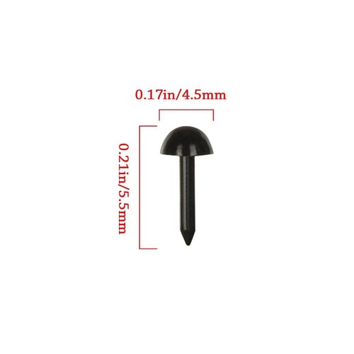 Mini Plastic Safety Triangle Noses 4.5X5.5MM Stuffed Doll Eyes Plush Doll Eyes - Picture 2 of 12
