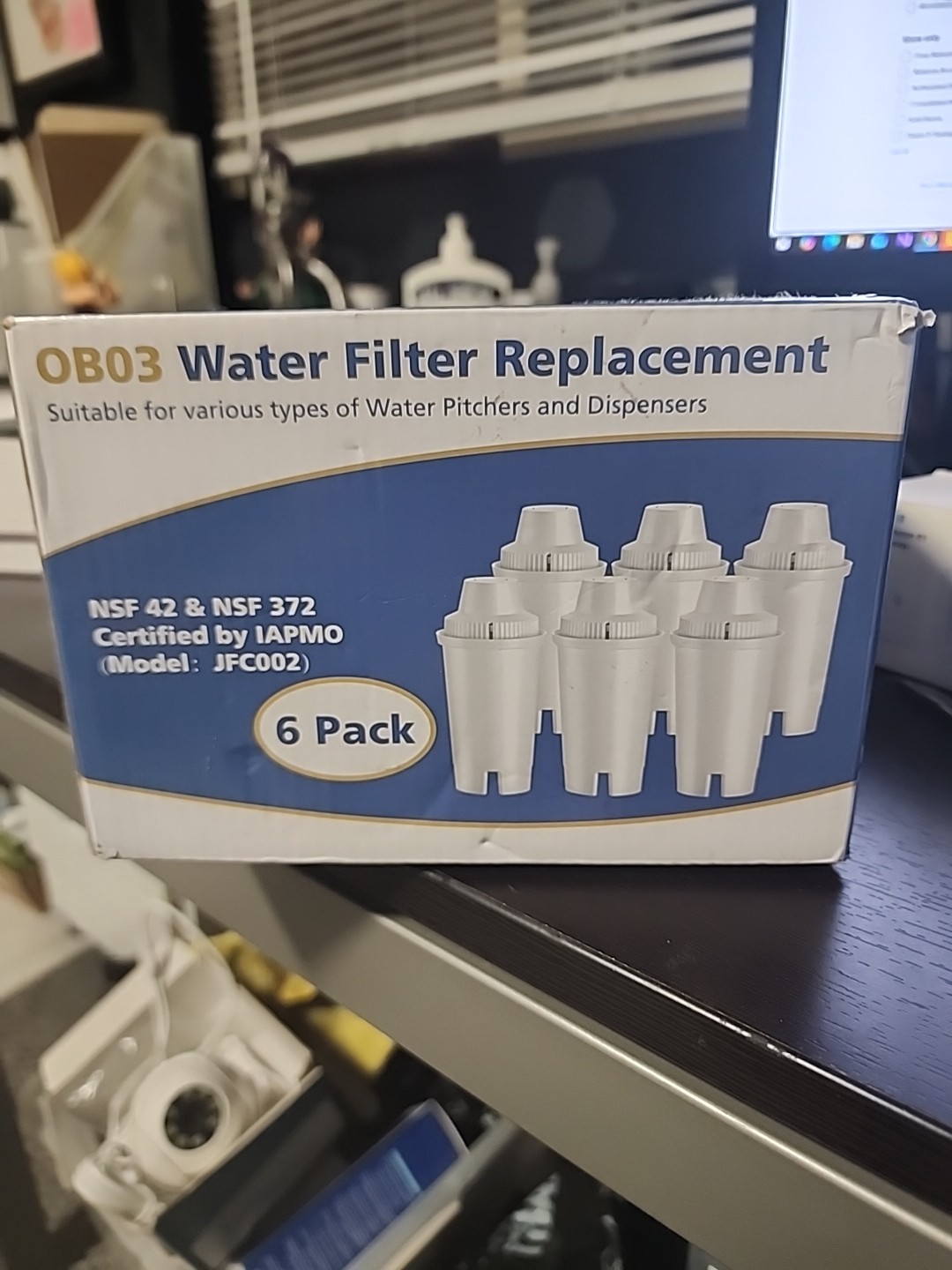 Fit For Brita Standard Water Filter, Brita® Pitchers Water Filter 6 PACK