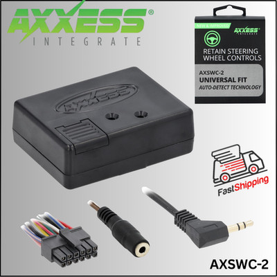 AXXESS AXSWC-2 UNIVERSAL CAR STEERING WHEEL CONTROL INTERFACE RETENTION SWC ASWC