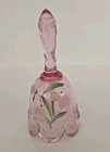 Vintage Fenton Signed Art Glass "Ribbons and Bows" Drapped Bell