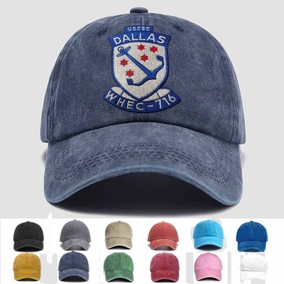 Customized Embroidered Hat US Coast Guard CGC Dallas Ship, Trucker Hat, Gift