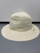 M&S Sun Smart Ladies Hat In White Small/Medium Beach Summer Vacation