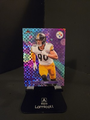 Topps Finest T.J. #'d /150 Watt Pittsburgh Steelers X-Fractor Serial #20 NFL SP