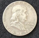 1954-S FRANKLIN HALF  DOLLAR