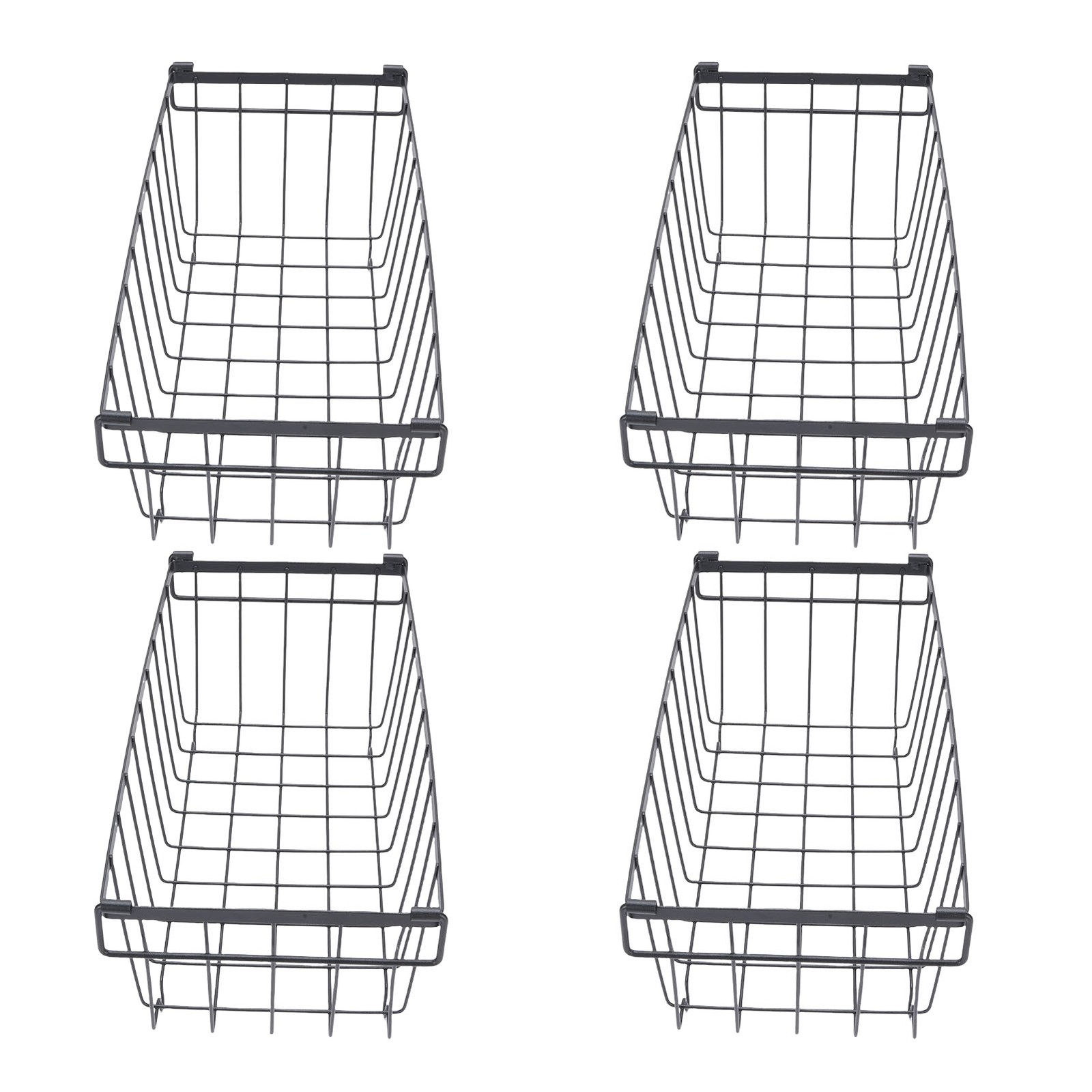 4PCS Chest Freezer Storage Baskets Metal Wire Food Organizer For Refrigerated Ca