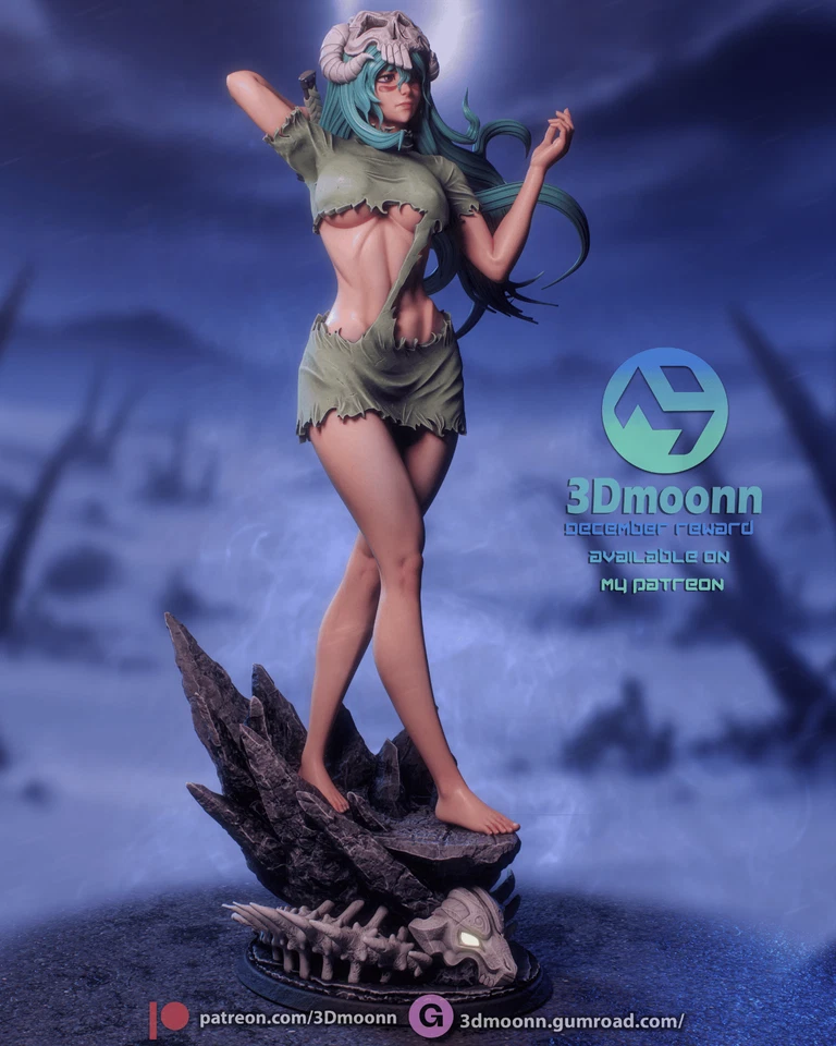Nelliel Tu - Bleach Fan Art Kit - 1:8 Scale (9 inch) - 3Dmoonn - Image 3 of 4
