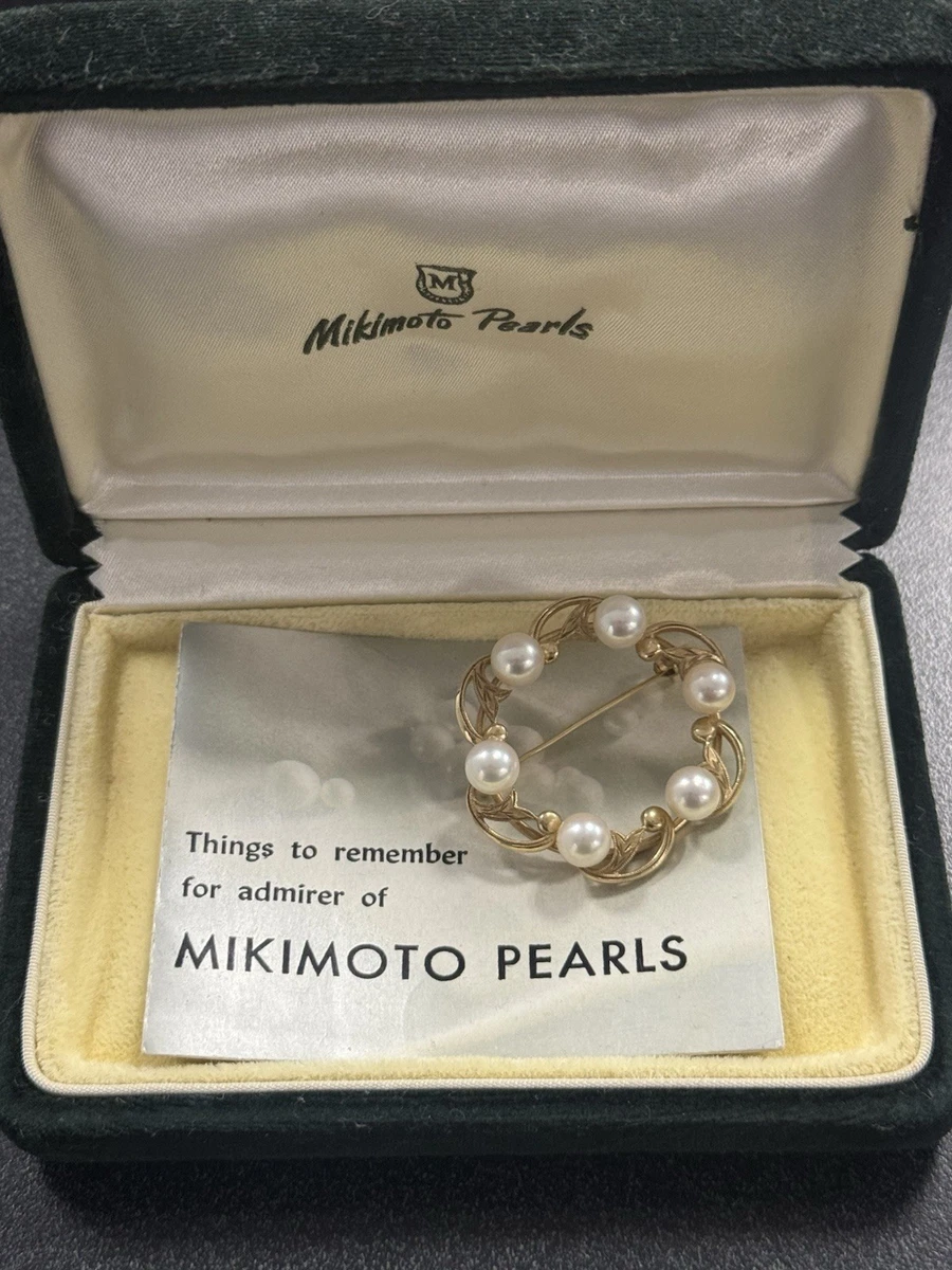 Mikimoto Pearl 14k Yellow Gold Fine Brooches & Pins for sale | eBay