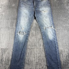 Levi  s 510 Slim Fit Skinny Leg Jeans Size 31x34 Medium Wash Distressed