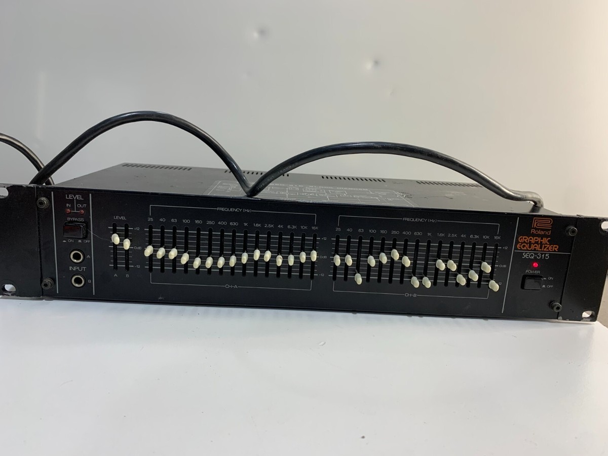 Roland SEQ 315 Graphic Equalizer Stereo EQ Vintage Black | eBay