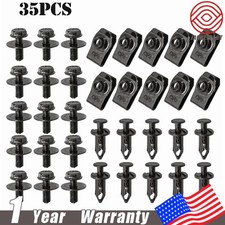 35PCS For BMW M6 Bolts & U-nut Clips Engine Under Cover Splash Shield Guard
