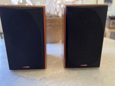 Polk Audio RTi28 Bookshelf Speakers Pair Cherry Wood Finish TESTED WORKING