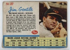 1962 Post Jim Gentile (Home: San Lorenzo) #27 06pp
