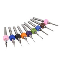 10Pcs 0.5Mm Mini Bohrer Leiterplatten Bohrer Spiralbohrer PCB Mikrogravur