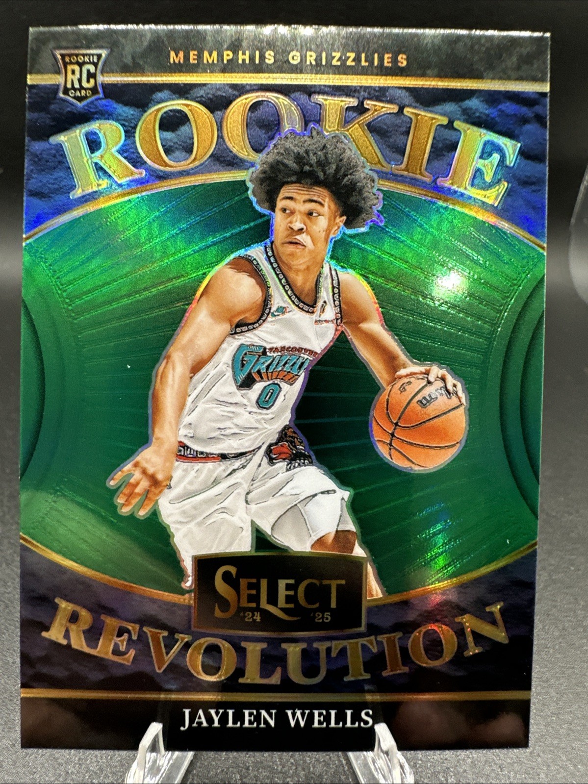 Jaylen Wells 2024-25 Panini Select Rookie Revolution #2 [Green Prizm] (RC) 
