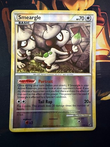 Smeargle Holo Rare Undaunted 8/90 Reverse Holo LP