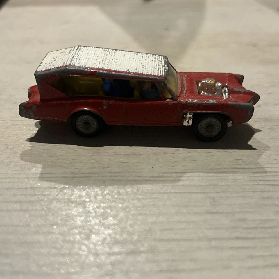 The Monkees Monkeemobile Husky Red 1960s Diecast Car Corgi Vintage - Image 3 of 4