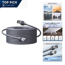 Starlink Cable 100FT Cat 6 Waterproof Ethernet for Gen 3 Mini Outdoor
